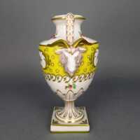 Porcelain urn-shaped decorative vase Thieme Potschappel...