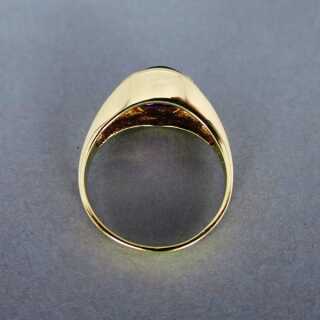 Prächtiger interessanter Damen Ring in Gold mit Amethyst und Brillanten Handarbeit