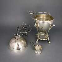 Antique egg boiler Dixon & Sons Sheffield England silver plated about 1880