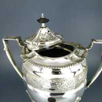 Atnique late victorian silver plated hot water urn tea samowar from England
