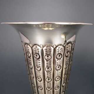 Vasenpaar Silber reine Handarbeit Marokko Frankreich um 1900 innen vergoldet