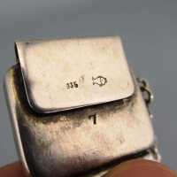 Fischlandschmuck Bernstein Cabochons Silber Armband Handarbeit 1960er Jahre