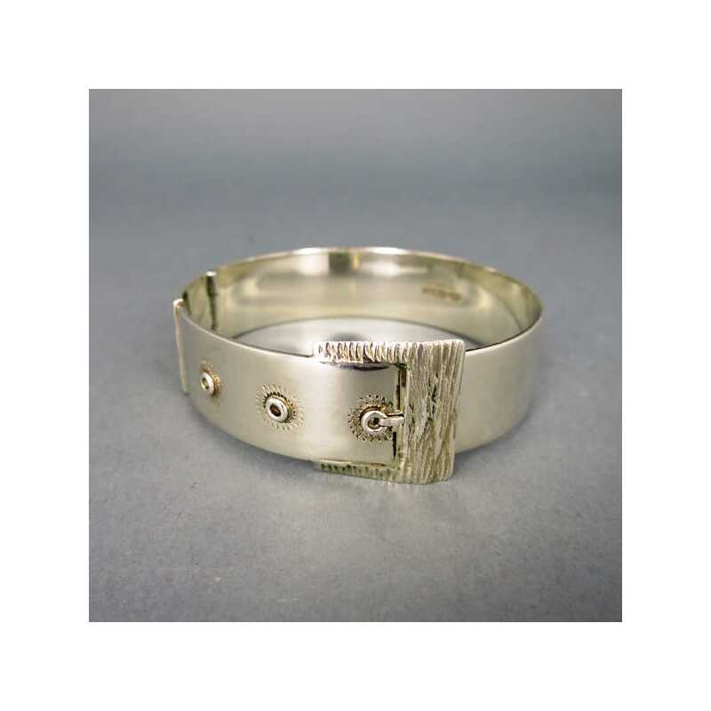 silver buckle bangle