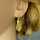Schöne goldene Ohrringe mit geometrischem Muster Mäanderband Handarbeit vintage
