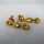 Zauberhafte lange Ohrtecker in Gold mit funkelnden Citrinen vintage Schmuck