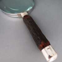 Antike Lupe Silber Horn Allen & Darwin Sheffield London um 1900 volle Funktion