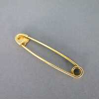 Vintage Gold Damen Brosche Nadel große Sicherheitsnadel Handarbeit 