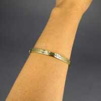 Beautiful vintage bangle in gold elegant clear design for womans