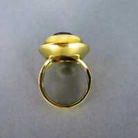 Precious and heavy ladys gold ring with a huge alexandrite stone Russia