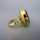 Precious and heavy ladys gold ring with a huge alexandrite stone Russia