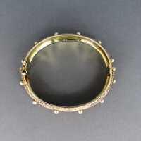 Rare bangle Theodor Fahrner silver gold plated filigree decoration Art Deco