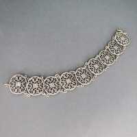 Nice filigree open worked link bracelet in silver Art...