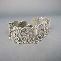 Nice filigree open worked link bracelet in silver Art...