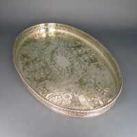 Big silver plated galery tray chased Viners of Sheffield Cutlers Company 