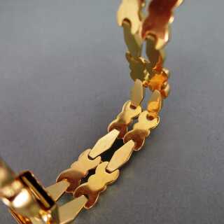 18 k Gold elegantes auffallendes Gliederamband Giorgio Murari Vicenca
