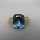 Wonderful ladys ring in gold with huge blue alexandrite and small diamonds 