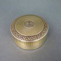 Small antique Art Nouveau silver box gilded and engraved Albert Deflon Paris