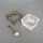 Antique small salt bowl in silver and glass Christoph Widmann Pforzheim ca. 1919