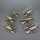 Unusual silver place card holders lobster shaped Italy Arezzo 20th century