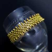 Beautiful wide chain ladys bracelet in gold Friedrich Binder Mösnheim