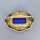 Really rare Robert Merath Ulm Art Deco silver gold brooch enamel and blue stone