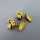 Nice and elegant cufflings in gold knot shape mens vintage jewelry 