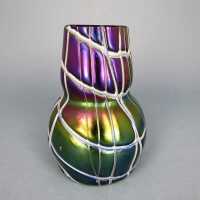 Antique Art Nouveau glass vase Pallme König &...