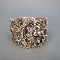 Gorgeous link bracelet in silver Blachian Germany folk...