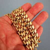 Prächtiges Collier in massivem Gold aus Italien modernistisch 