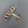 Charming airplane shaped sterling silver Art Deco brooch with marcasites aircraft