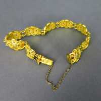 Wunderschönes romantisches Damen Armband in Gold Filigran Handarbeit 