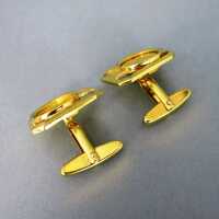 Elegant cufflinks in gold with 25 dollar coins in gold Cook Island eagle