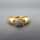 Schöner Damen Band Ring in Gold mit einer Blüte aus Brillanten