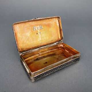 Antike Schnupftabakdose in Silber, Gold und Niello Russland Moskau 1838
