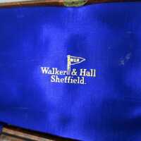 Art Deco Silber Hummergabeln im Originaletui Walker & Hall Sheffield
