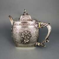 Gorgeous anglo-indian Swami-ware teapot from Madras Hutton & Sons about 1890