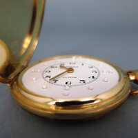 Gold braille pocket watch for men in 14 k gold Auguste Reymond ARSA Swiss made
