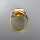 Beautiful 14 k gold ring with an oval honey amber cabochon Ostseeschmuck 