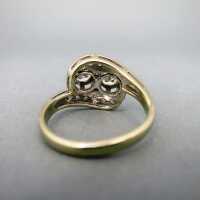 Damen Verlobungs Ring in Weißgold mit herrlichen großen Brillanten