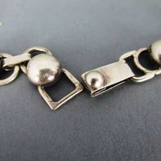 Gorgeous abstract Art Deco necklace collier in silver from Norway