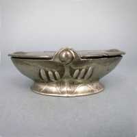 Antique Art Nouveau pewter salt  spice bowl Kayserzinn Hugo Leven 1900