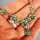 Antique early victorian silver collier with persian turqoise and seed pearls