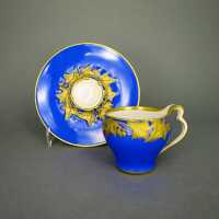 Antique Art Nouveau KPM Berlin porcelain cup with saucer...