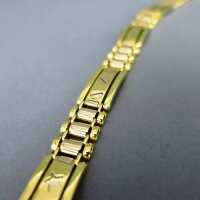Elegant and timeless mens 18 k gold link bracelet 