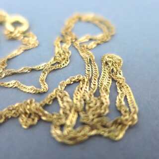 Antiker Jugenstil Gold Anhänger mit Kette besetzt mit Brillant Rubin und Perlen