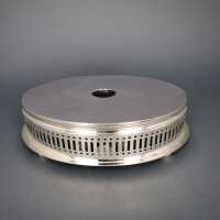 Oval vintage food or pot warmer silver plated H.E.T....