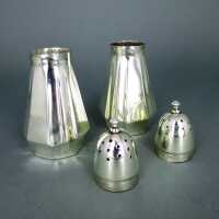 Art Nouveau Art Deco salt and pepper shaker sterling silver Elkington Birmingham