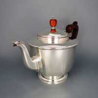 Antique Art Deco sterling silver tea pot W. Greenwood...
