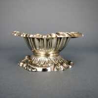 Antique George IV salt cellar in silver and gold John Young & Co Sheffield 1829