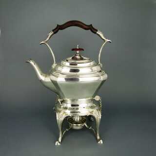 Antique tilting tea pot James Deakin Sheffield England EPNS silver plated